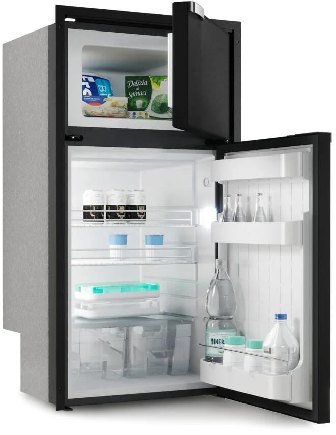 Kompressor kjøle-/frysekombi DP150i CHR 150L 12/24V svart detalj av håndtak