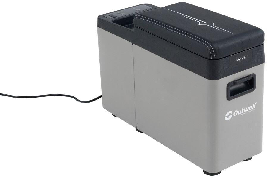 Detaljbilde av digitalt touchpanel på Kompressor-kjøleboks Arctic Chill 8 12V, 8L, appstyring