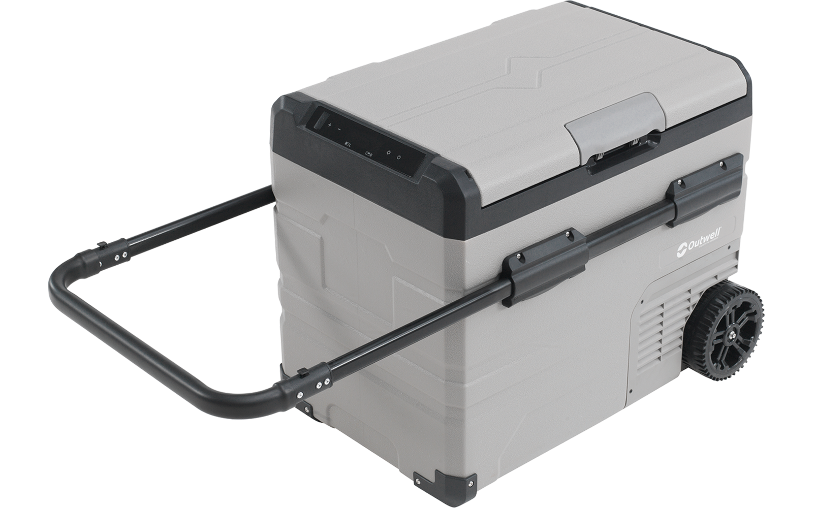 Detalj av kontrollpanel på Kompressor kjøleboks Arctic Frost 45 l med to kjølesoner