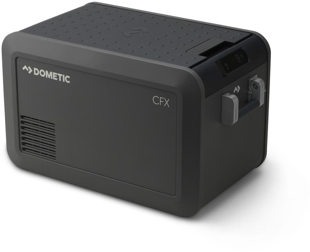 Kompressor-kjøleboks CFX5 med vakuumisolering og tosoner visning av tilkoblinger