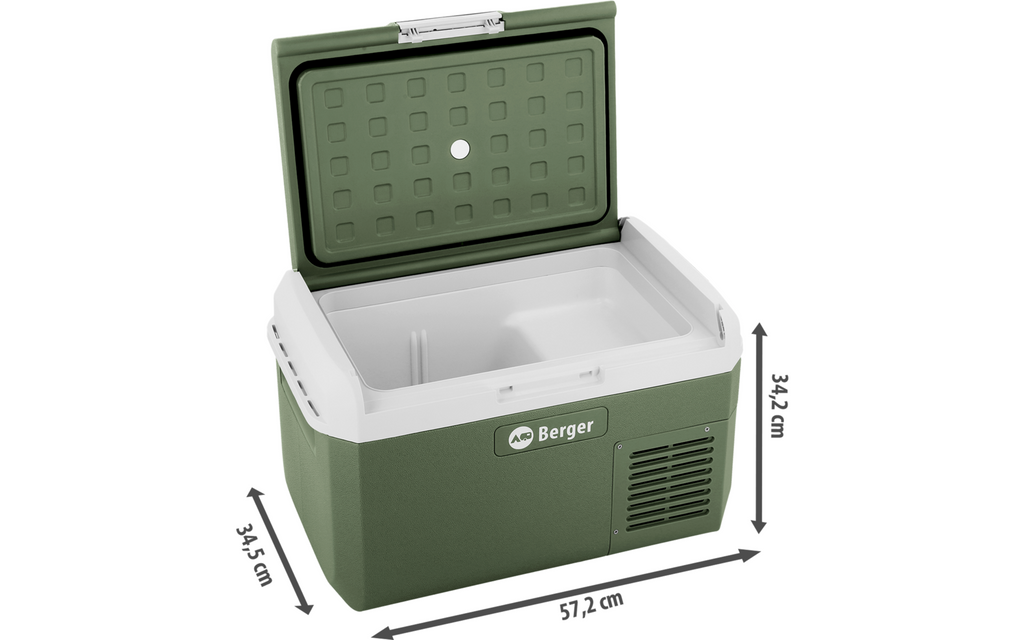 Kompressor kjøleboks EPL 20 l vist med 1,5 l flaske