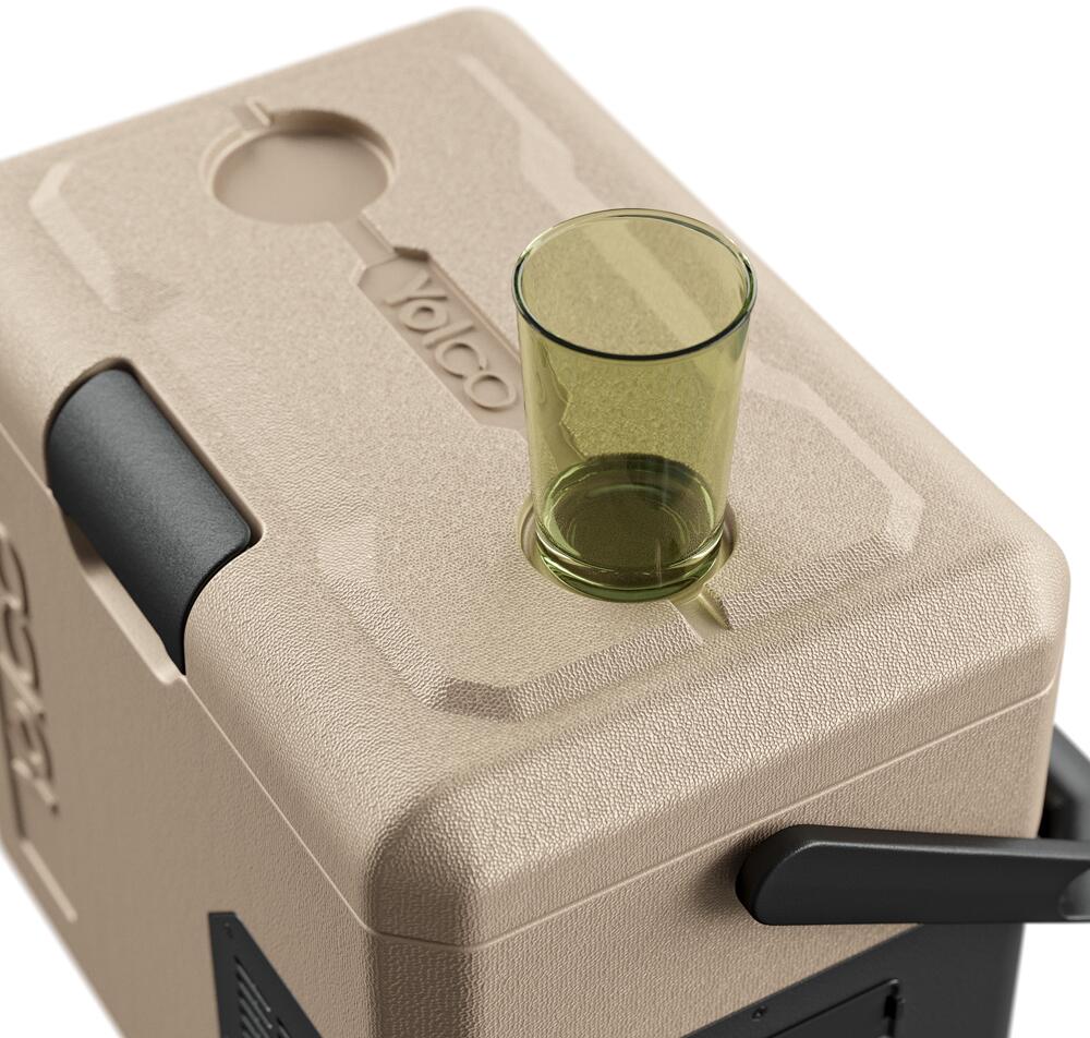 Kompressor-kjøleboks ET18 17L 12/24/230V sand Bluetooth-app på mobil