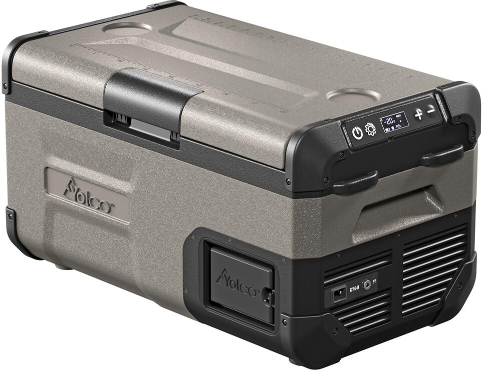 Kompressor-kjøleboks FCX18 12/24/240V 18L creme - Yolco forfra