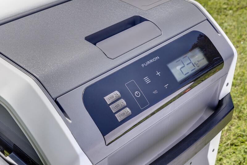 Kompressor-kjøleboks Furrion eRove 12V 47,3L bakside
