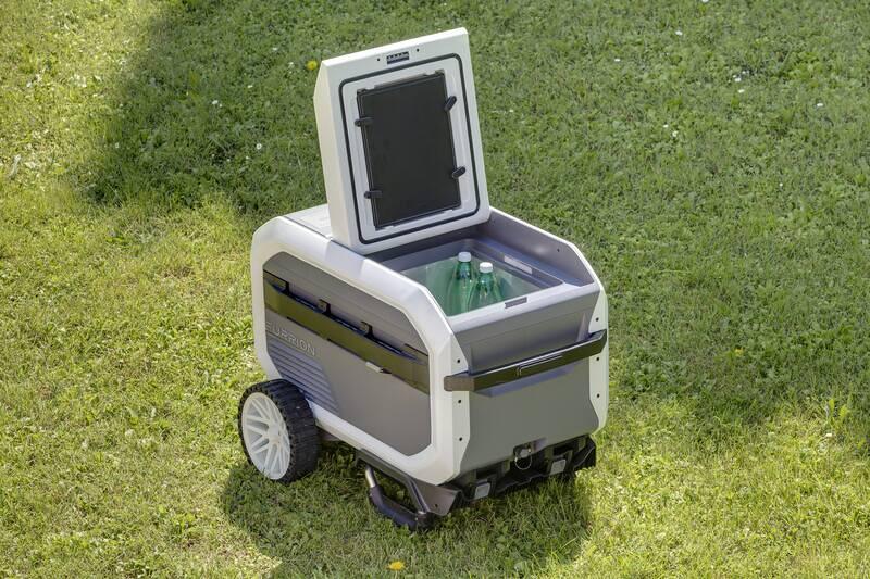 Kompressor-kjøleboks Furrion eRove 12V 47,3L detalj av LCD-display
