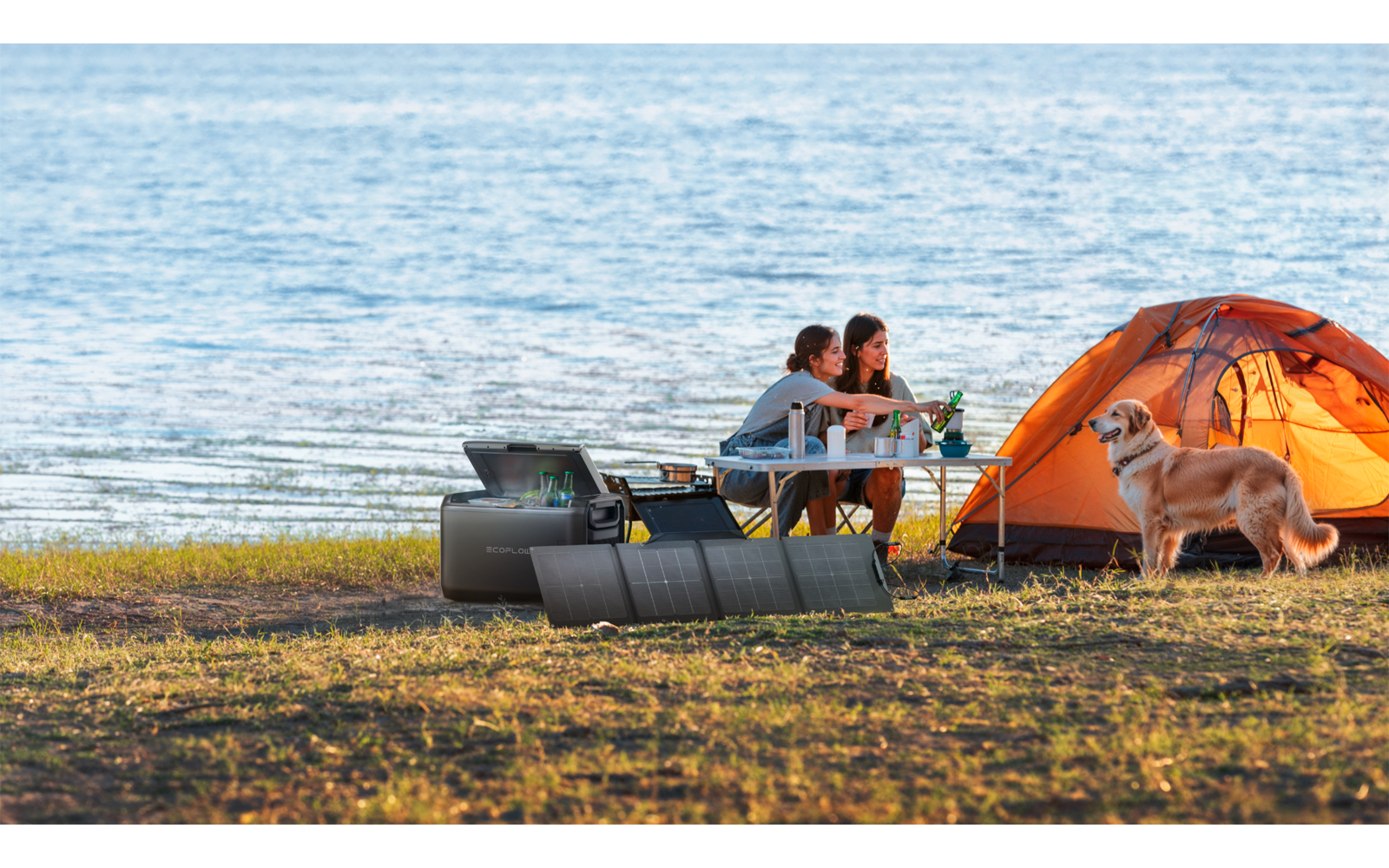 Kompressor kjøleboks Glacier Classic 35 l med solcellelader