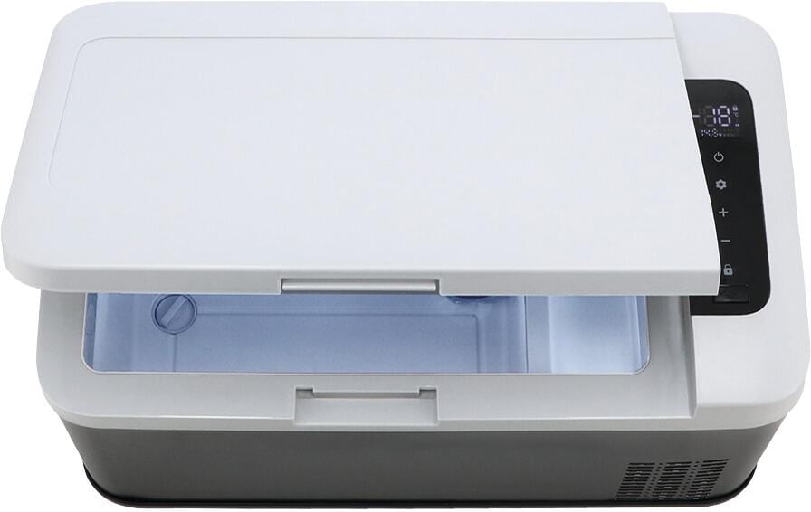 Detalj av kontrollpanel på Kompressor-kjøleboks MCC-18