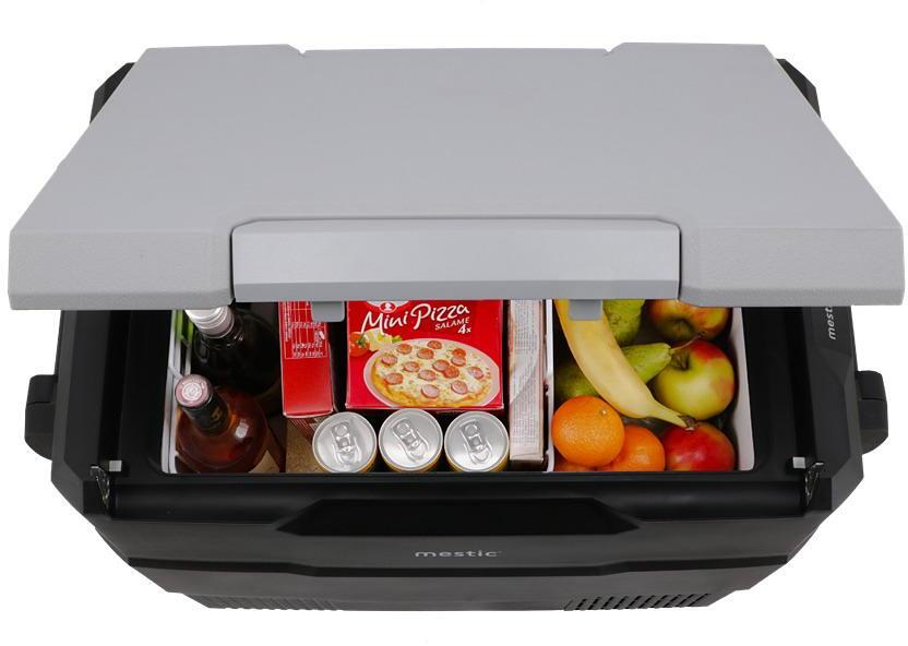 Nærbilde av digitalt display på Kompressor-kjøleboks MCCHD 12/24V for camping og tur