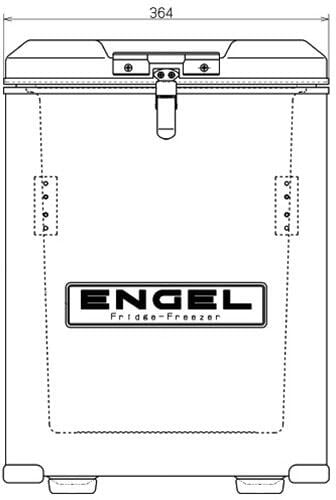 Kompressor-kjøleboks MD45F-CD-P 12V/24V 40L ENGEL med åpent lokk