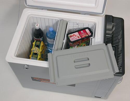 Detalj av kontrollpanel på Kompressor-kjøleboks MD80F-C-S 12V/24V 80L ENGEL