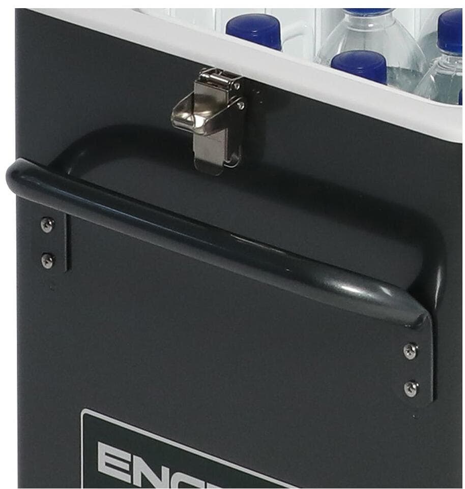 Kompressor kjøleboks MT-V 12/24/230V med LED-lys, antrasitt montert i campingvogn