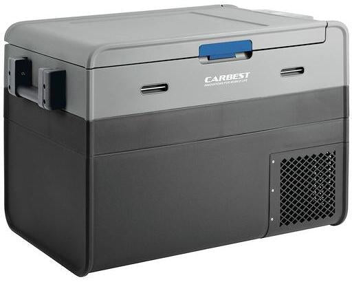 Bakside av Kompressor-kjøleboks PowerCooler 45 12/24V med termostat