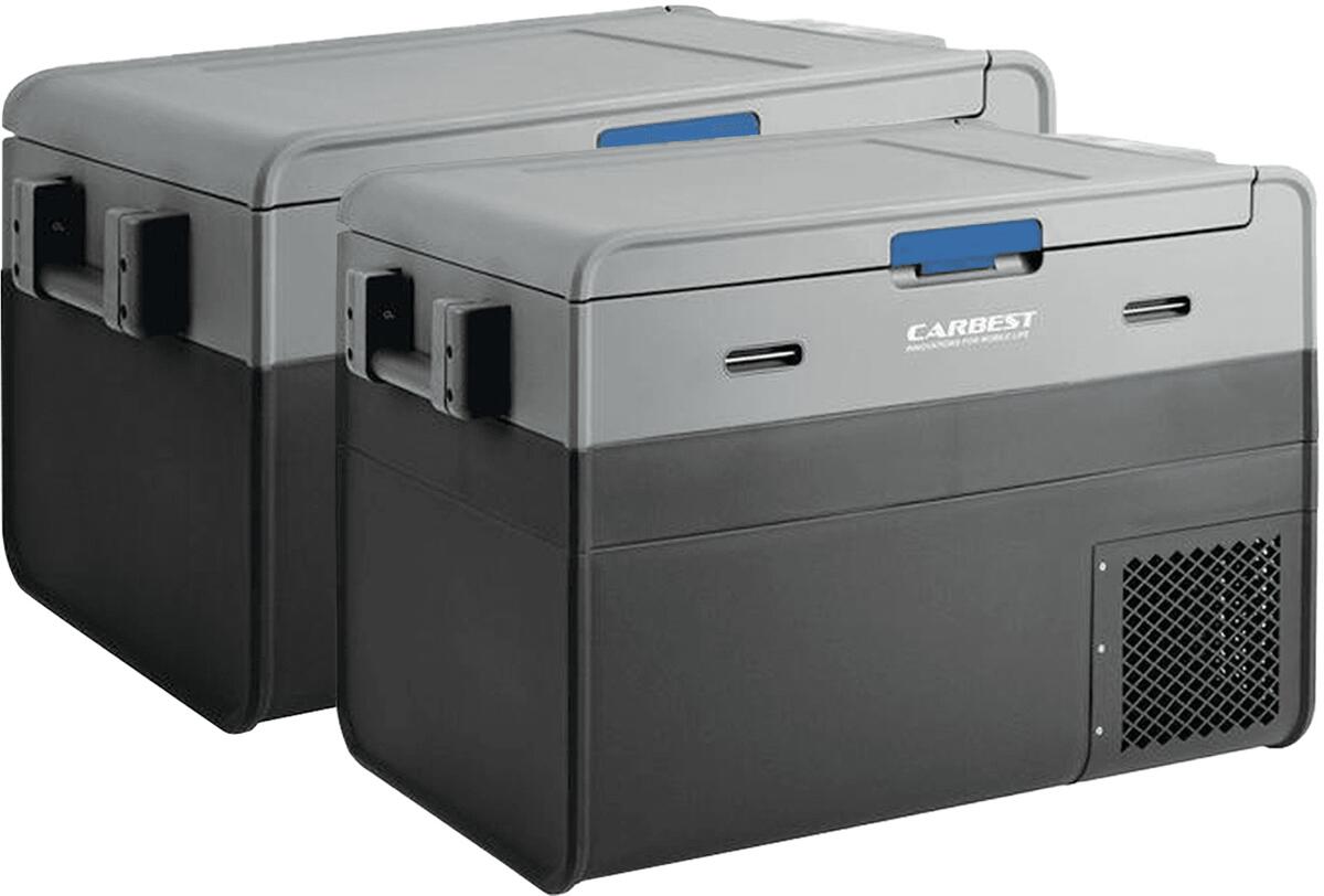 Kompressor-kjøleboks PowerCooler 45 12/24V med termostat forfra