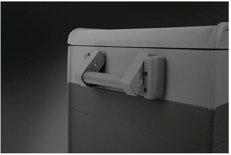 Nærbilde av bære håndtak på Kompressor-kjøleboks PowerCooler 45