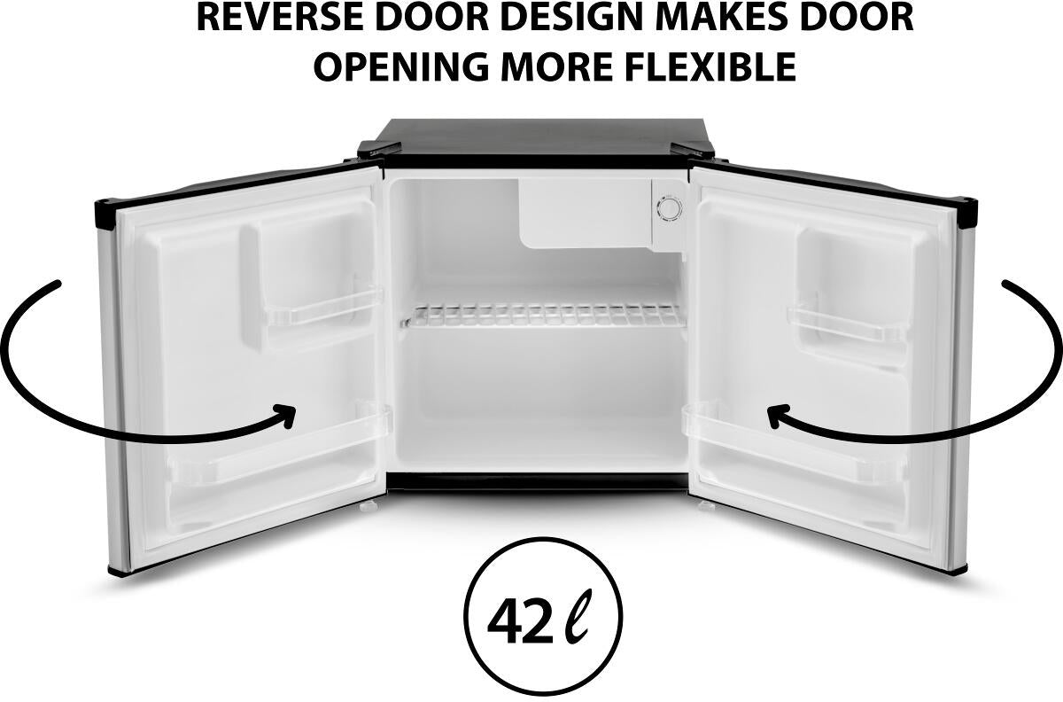 Kompressor-kjøleskap Polarys Home Mini 42 l 230V - Brunner montert i campingvogn