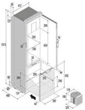 Detalj av Kompressor kjøleskap SLIM150 CHR 150L 12/24V svart dør og panel