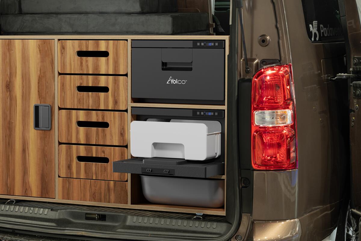 Kompressor-kjøleskuff CB21A 20L innbygging Bluetooth 12/24V - Yolco