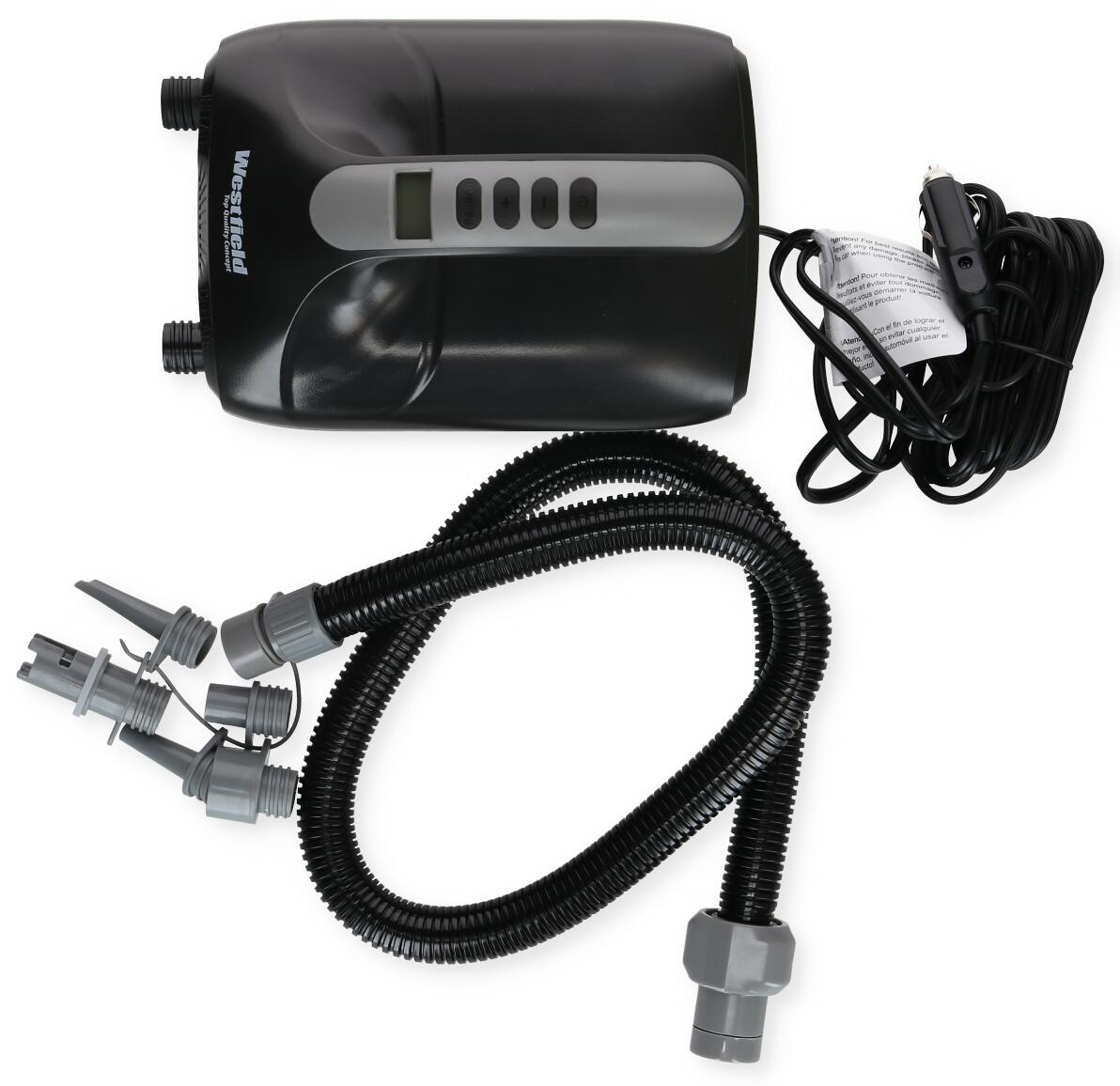 Kompressor-luftpumpe 12V med digital manometer 2,3 kg detalj av manometer