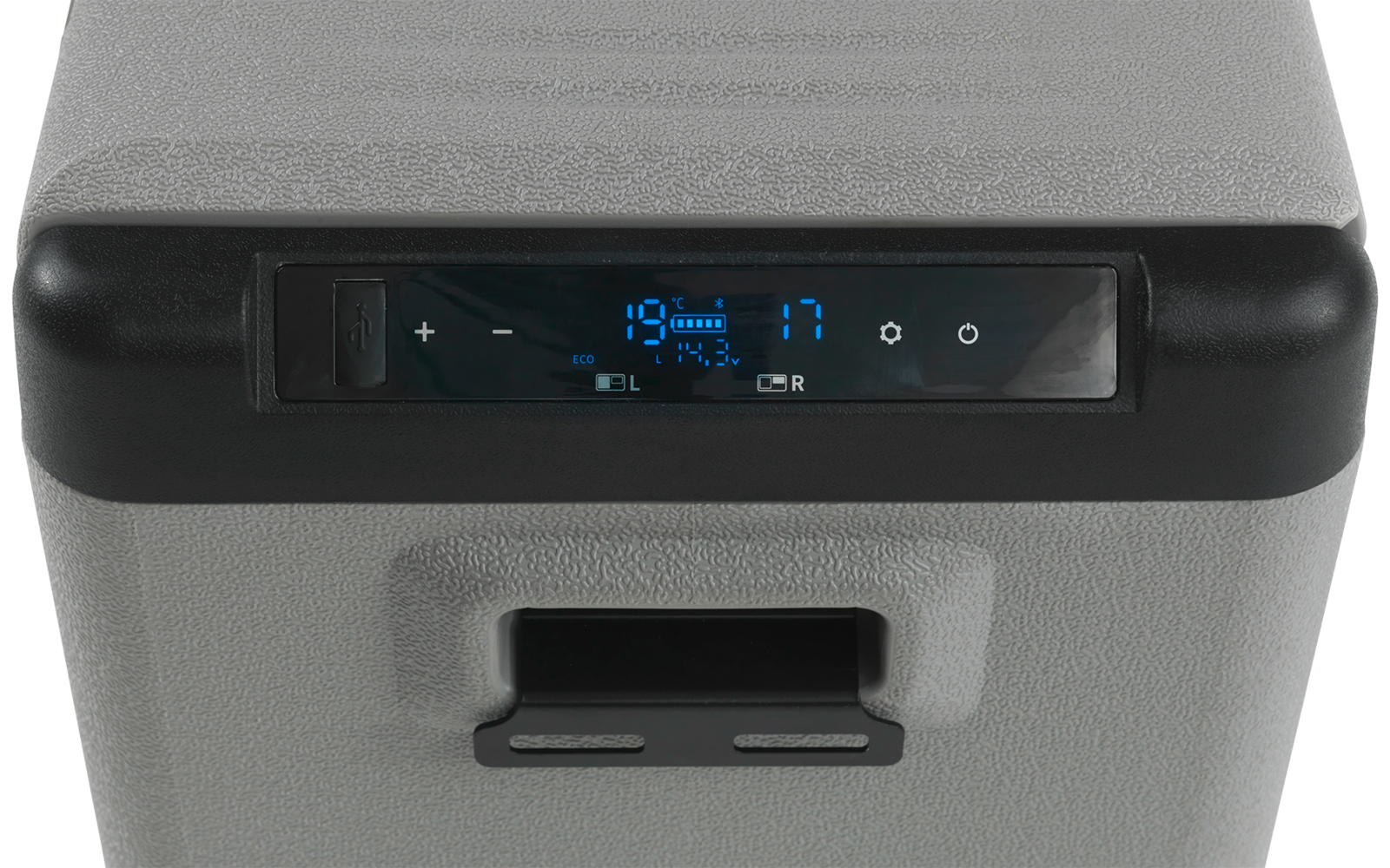 Kompressorkjøleboks Arctic Chill 41 Dual Zone detalj av LED-display