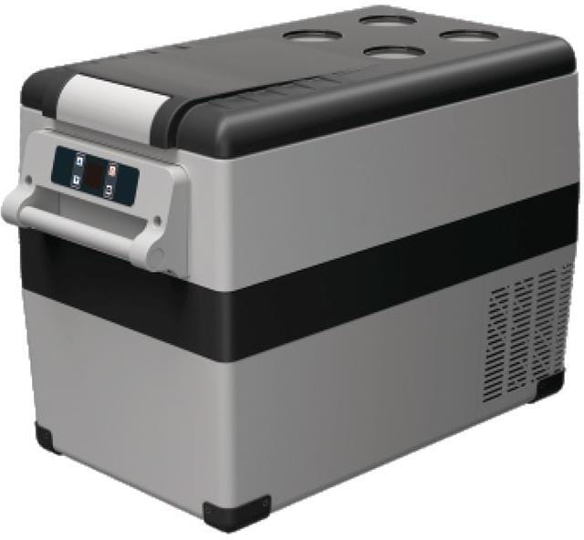 Detalj av digital kontrollenhet på Kompressorkjøleboks CampCooler 35L