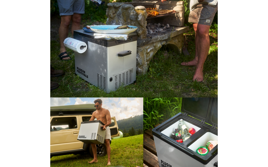 Kompressorkjøleboks IceCube DUAL 25 l dual zone - MAENTUM montert i bil