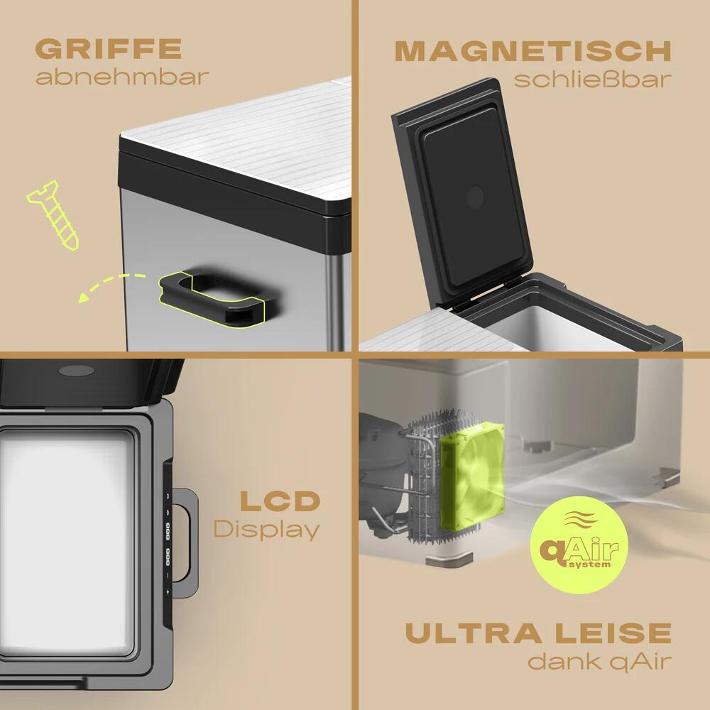 Kompressorkjøleboks IceCube DUAL bakside