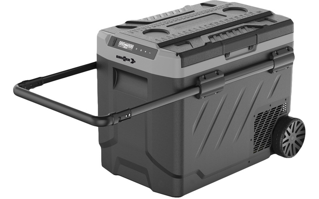 Kompressorkjøleboks Polarys Freeze DZW50 49 l to soner -20 °C detalj av LED-display