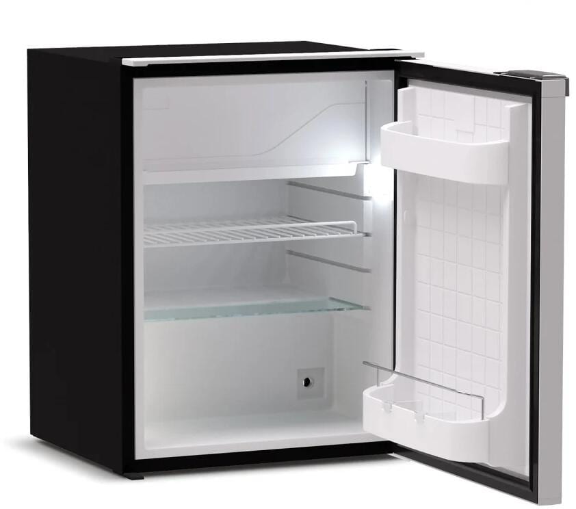 Kompressorkjøleskap C60i CHR med frysefach detalj av dør og ventilposisjon