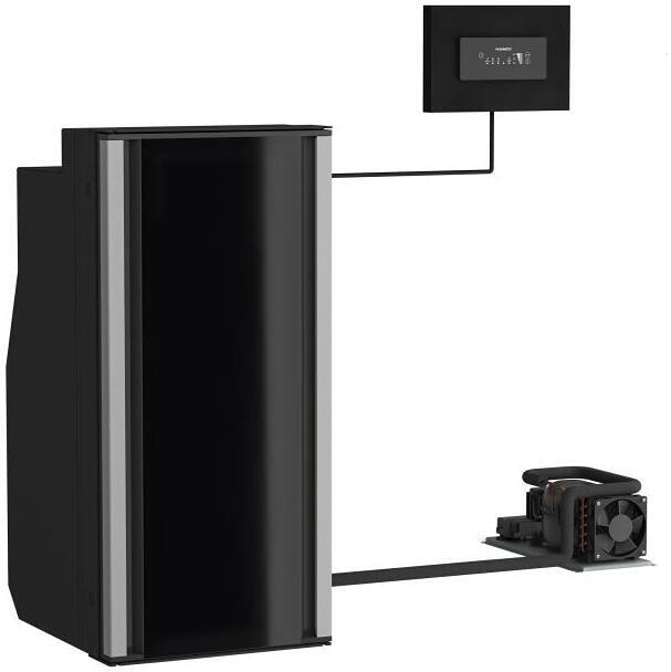 Kompressorkjøleskap RC 10.4M90 90L 12V med frysefach forfra