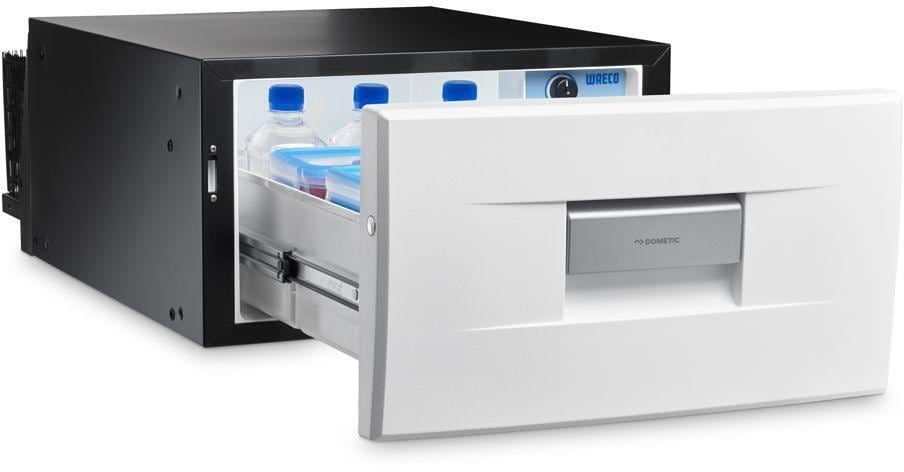 Nærbilde av kjøleaggregat på Kompressorkjøleskuff CoolMatic CD 30 30L 12-24V Dometic