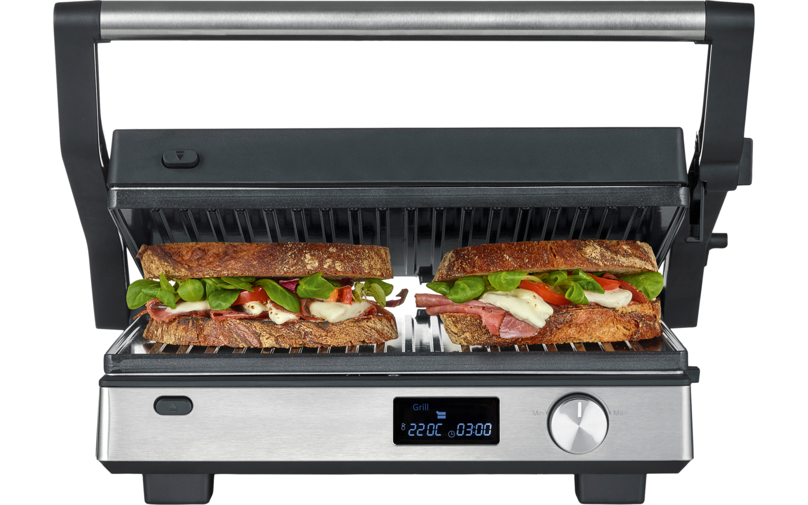 Detalj av keramiske plater på Kontaktgrill KG 2380 Seveni Flex 3-i-1