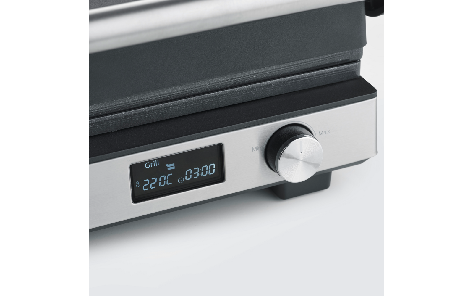 Nærbilde av kontrollpanel på Kontaktgrill KG 2380 Seveni Flex 3-i-1