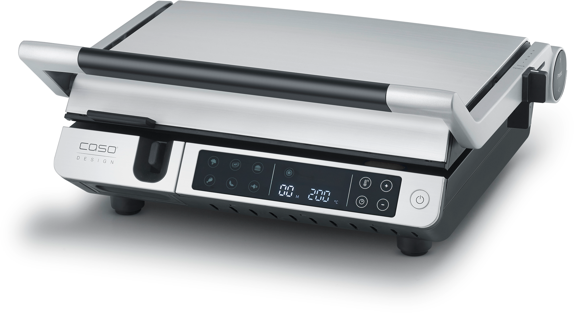 Kontaktgrill SteakMaster Pro 240 °C med kjernetemperaturføler forfra