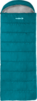 Konvoluttsovepose Vandora 70 sammenkoblbar turkis 220x80 cm - Brunner sett forfra, utbrettet