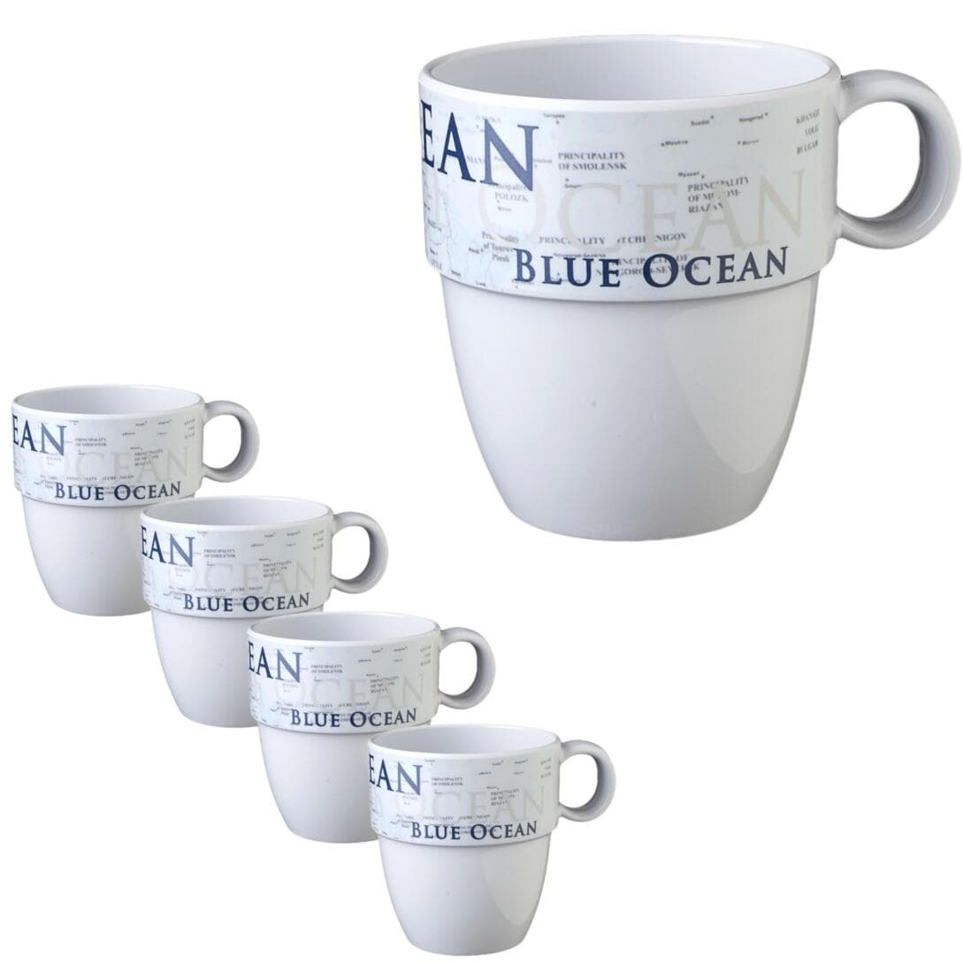 Kopp Blue Ocean melamin 300 ml BPA-fri forfra