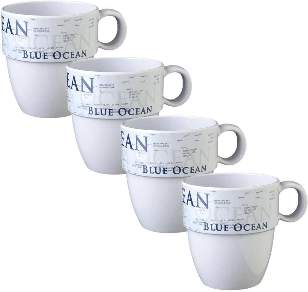 Nærbilde av Kopp Blue Ocean melamin 300 ml BPA-fri