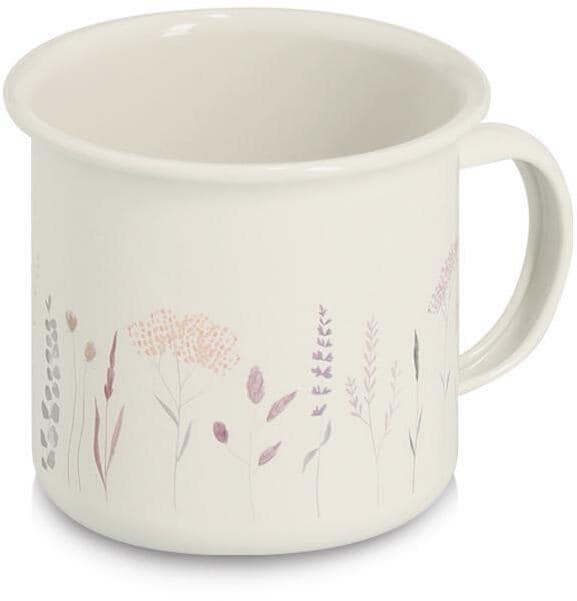 Kopp Flowers i metall 320ml Ø9 cm blomstermønster fra Zeller