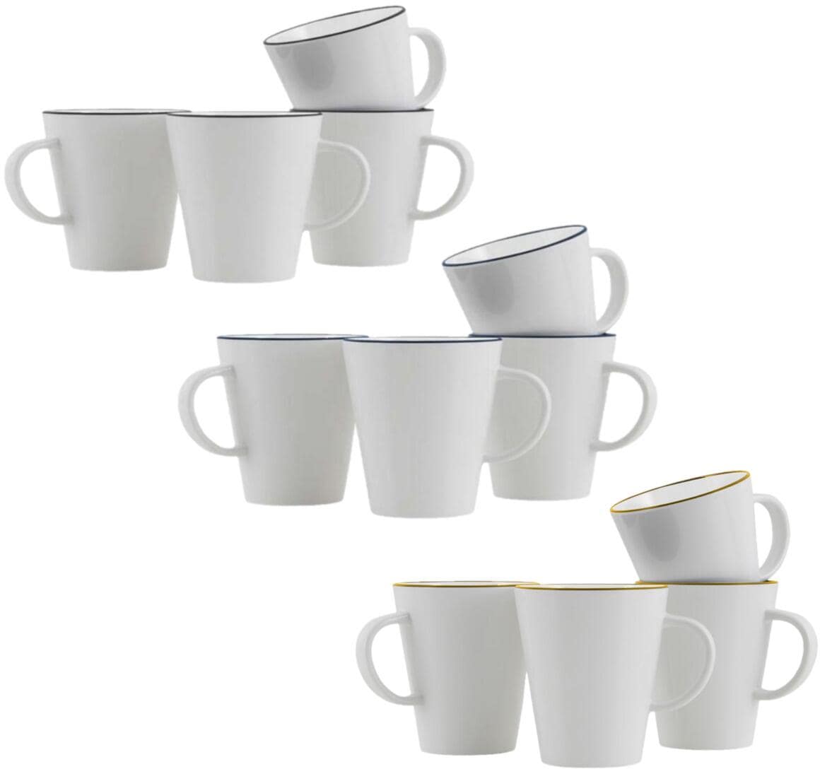 Kopp Linea Line 350 ml melamin 4-pakning - Gimex vist forfra
