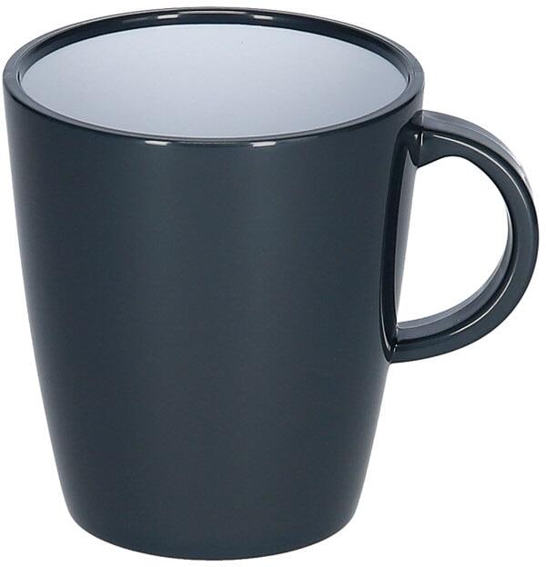 Kopp med hank Granyte 300 ml melamin antiskli forfra