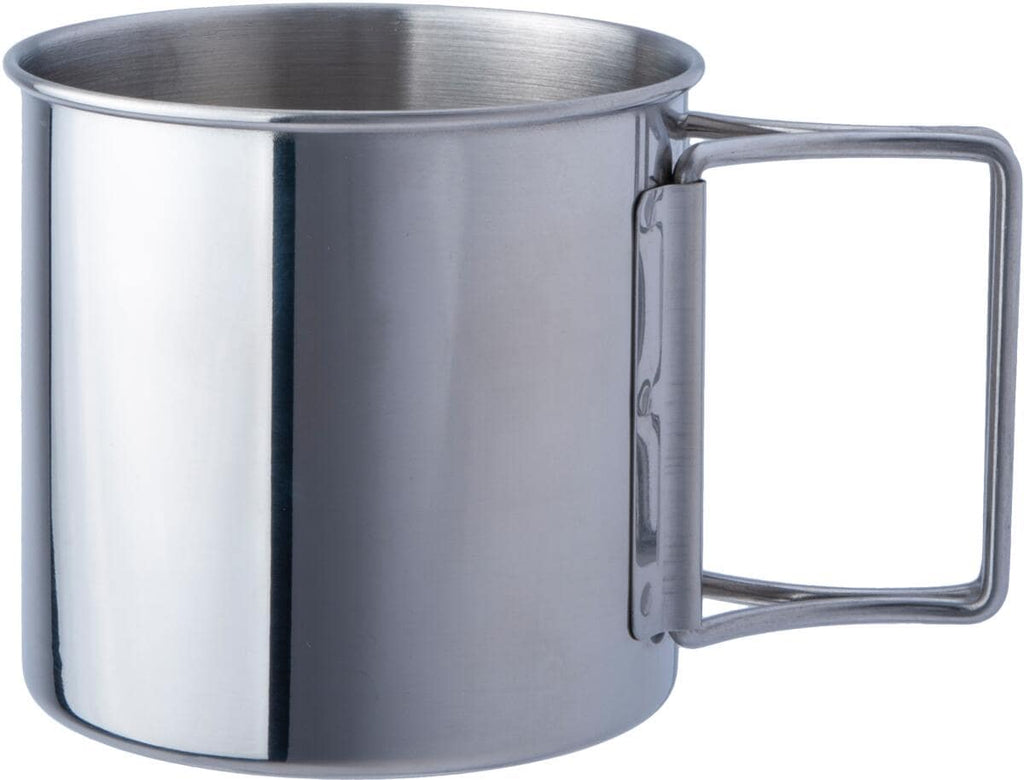 Kopp Space Saver Mini rustfritt stål 350 ml med fellbart håndtak forfra