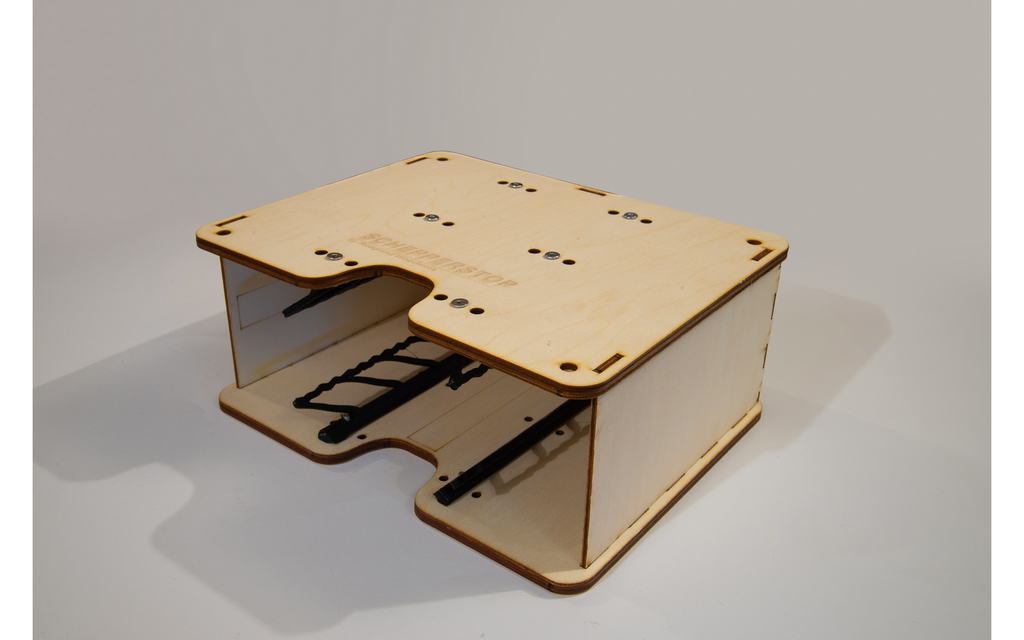 Koppeholder DIY byggesett i bjørk, kompakt bakside
