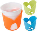 Koppeholder Glass Base i plast, 6 stk fargede fra Brunner for campingbruk