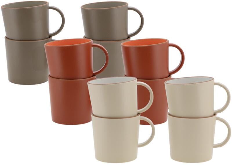 Koppsett Avila 4-deler 430 ml resirkulert PET melaminfri forfra