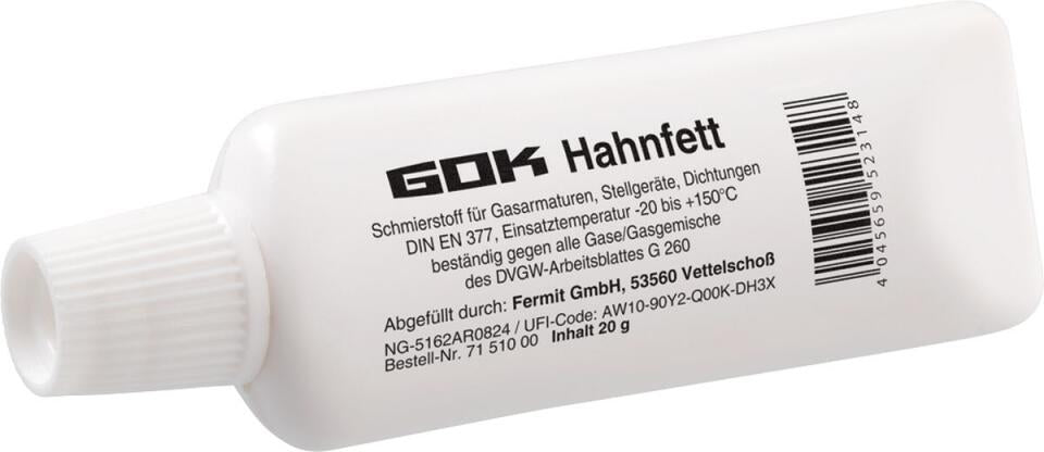 Kranfett for gassarmaturer og pakninger 20 g - GOK for gassutstyr