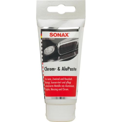 Krom- og aluminiumspasta 75 ml for polering og pleie - Sonax på tube