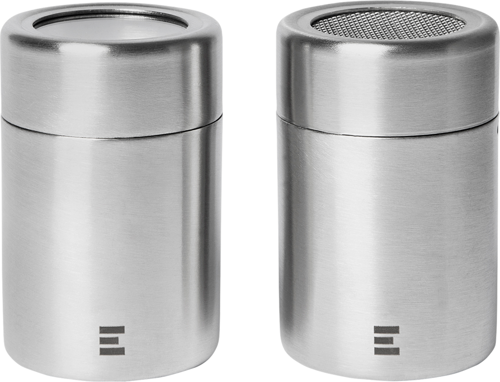 Krydderbokser i rustfritt stål Spice & Shaker for Layzee Box forfra