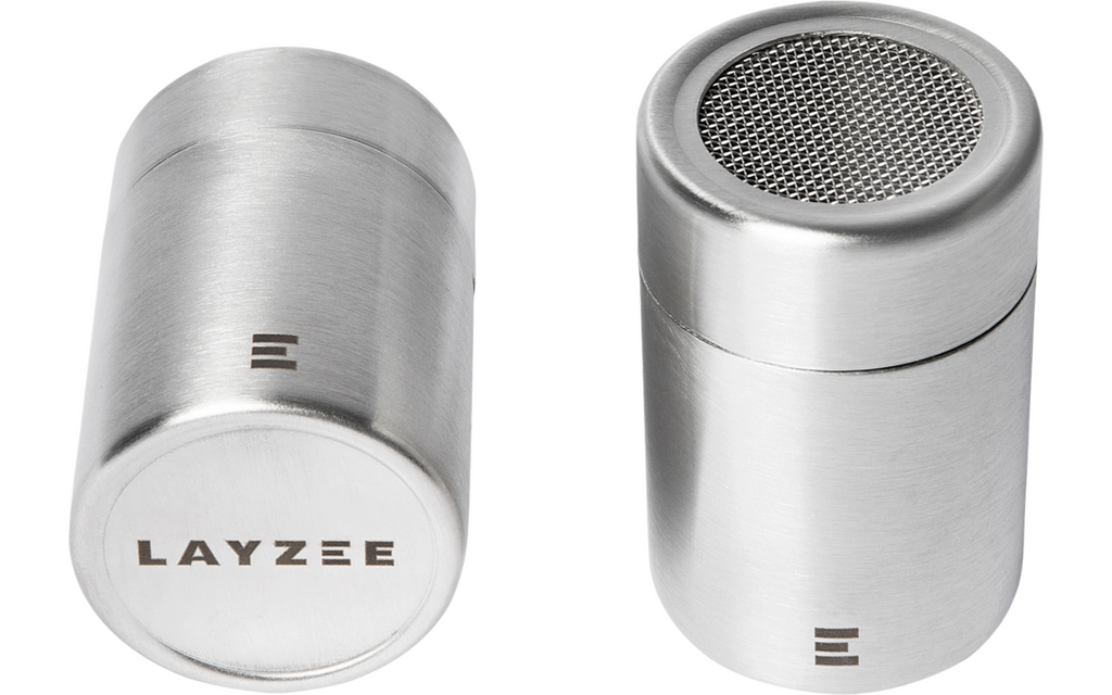 Krydderbokser i rustfritt stål Spice & Shaker for Layzee Box med laserlogo