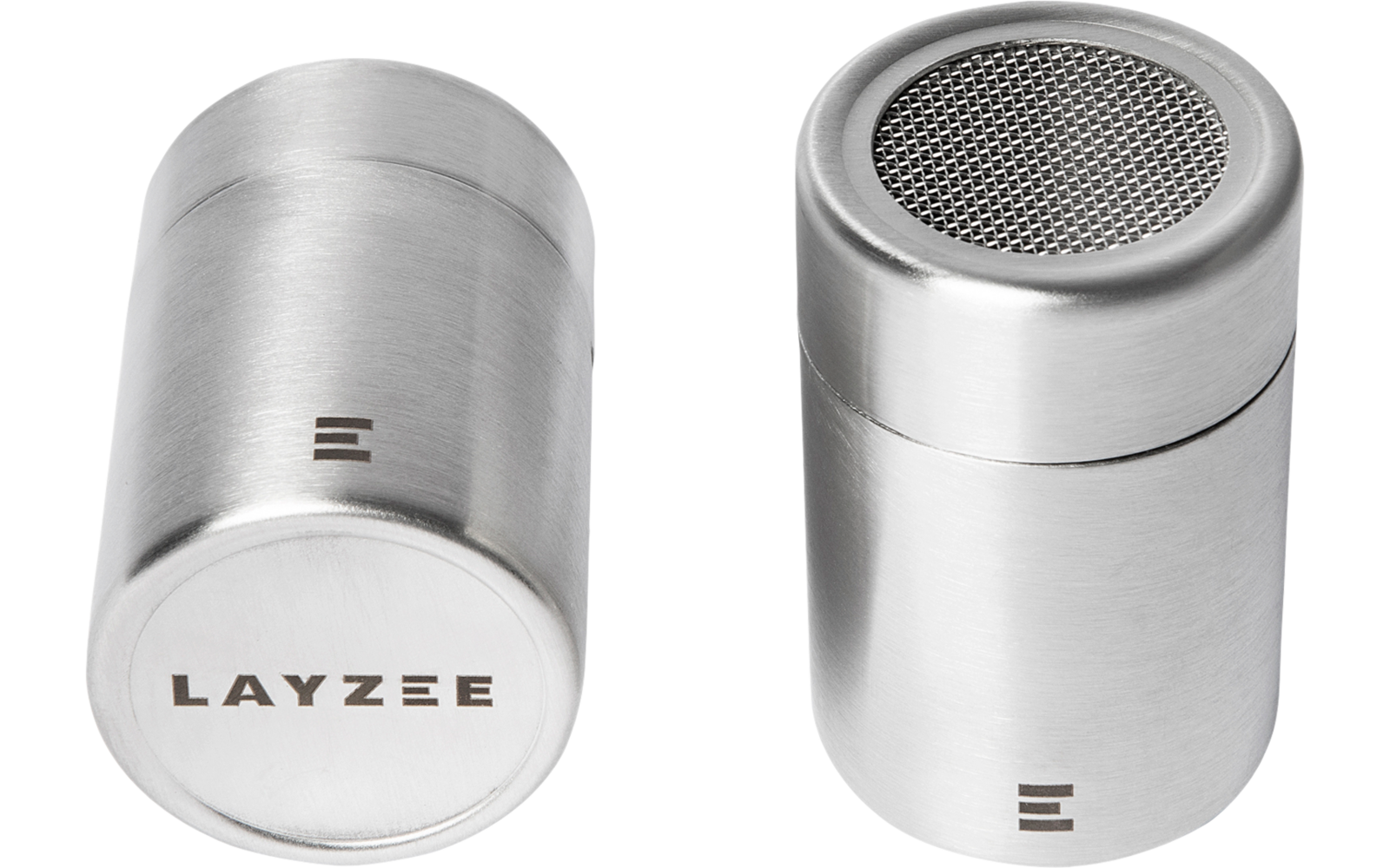 Krydderbokser i rustfritt stål Spice & Shaker for Layzee Box med laserlogo