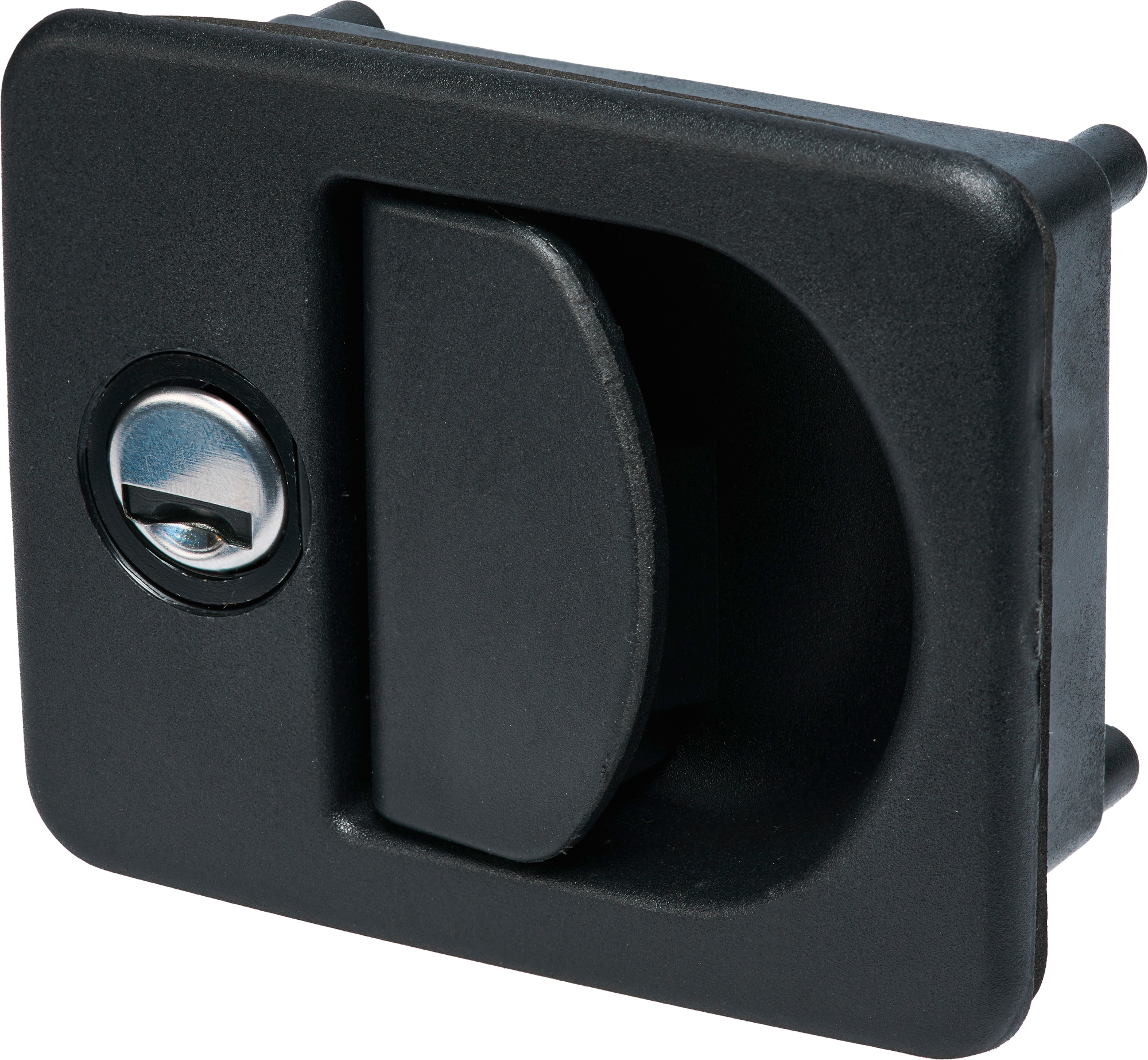 Kubus utvendig lås med griffmulde for STS/Zadi 140x80 mm svart front