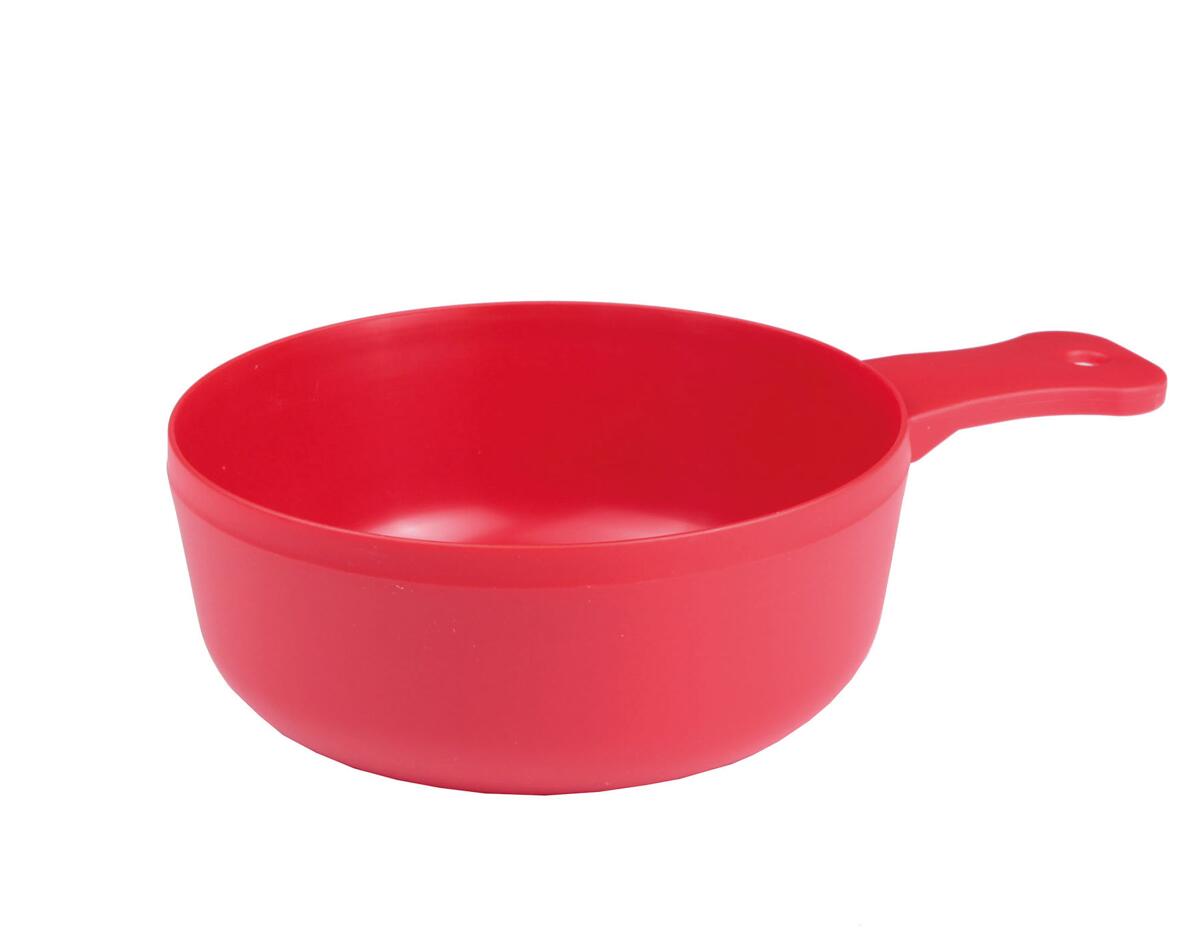 Montert Kuksa skål 800 ml resirkulert plast BPA-fri Stabilotherm i bruk